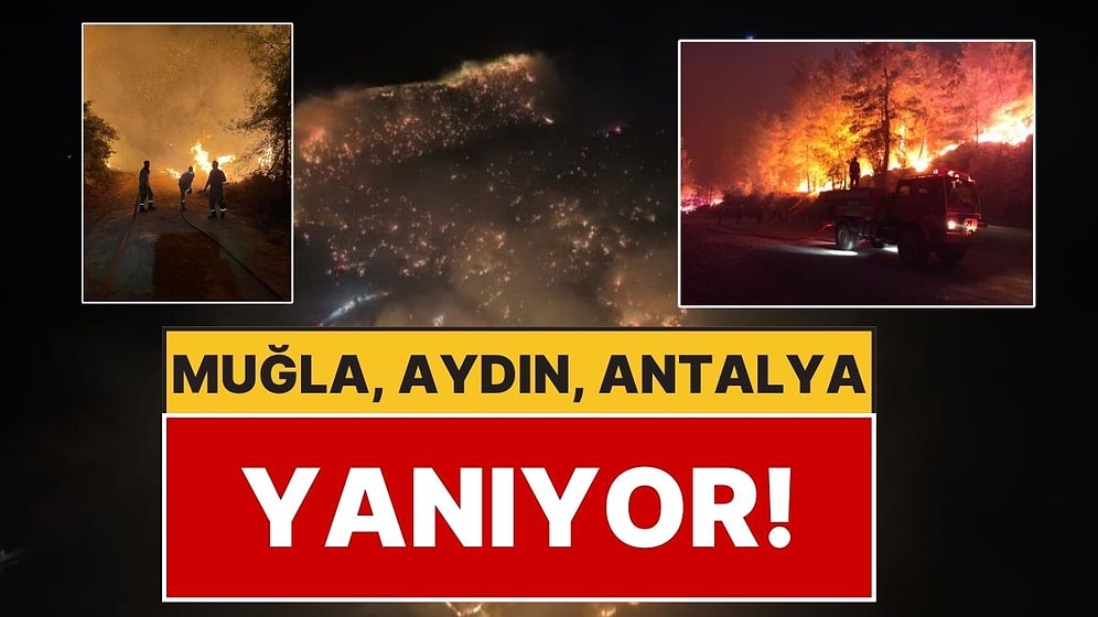 Muğla, Antalya, Aydın… Dün Gece Aynı Anda Birçok Yerde Orman Yangını Çıktı