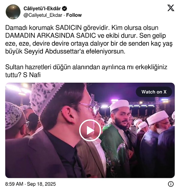 "Milletten utanmıyor babasından da mı utanmıyor? 2 kalabalık gördüğünüzde size niye bir haller oluyor?"