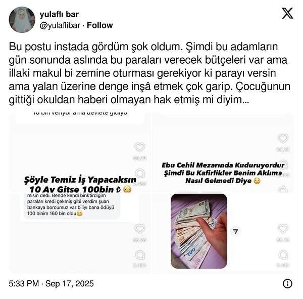 Ancak bu taktiklerin düşündüren bir kısmı da var. O da X'te dile getirildi.