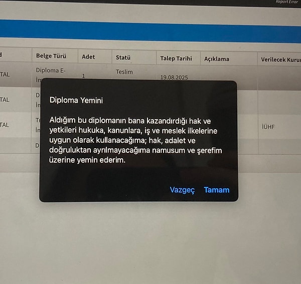 Ancak bir X kullanıcısı gördüğü ekranı paylaşarak ironik bir yorumda bulundu.