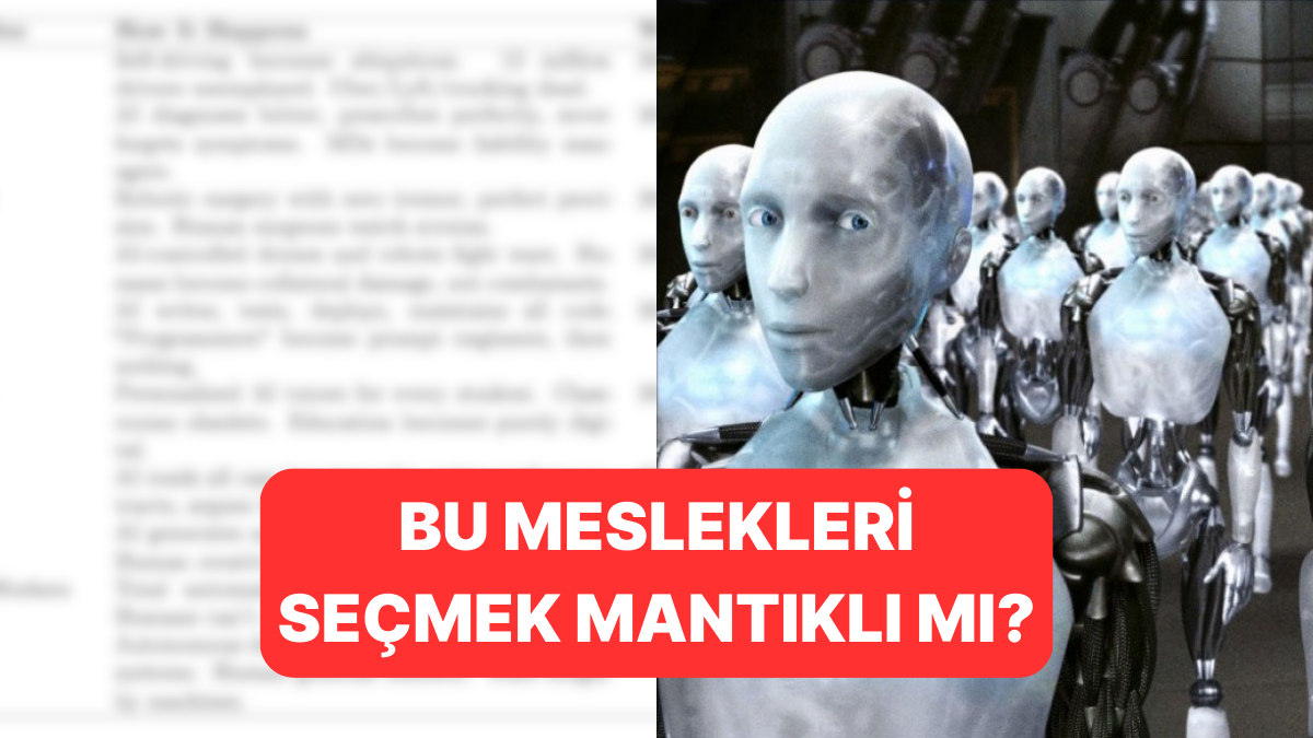 Hangi Meslekler Ne Zaman Yapay Zeka Kontrolüne Geçecek? - Onedio