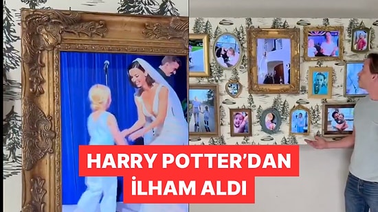 Evindeki Televizyondan Yaşayan Fotoğraf Çerçevesi Yapan Yaratıcı Baba