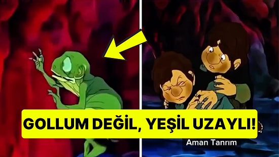 Yüzüklerin Efendisi'nin 1980 Yapımı Animasyonundaki Güç Yüzüğünü Yok Etme Sahnesi
