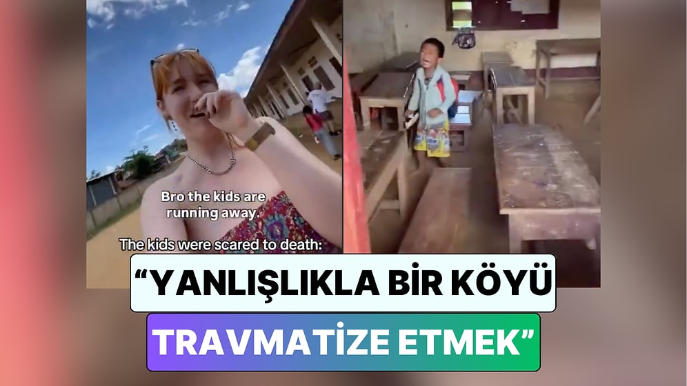 Laos'a Giden Bir Kadın İlk Kez Beyaz Tenli Biriyle Karşılaşan Çocukların Panikle Kaçıştığı Anları Paylaştı
