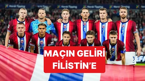 Norveç, Ekim Ayında İsrail'le Oynayacağı Maçın Gelirini Filistin'e Yollayacak