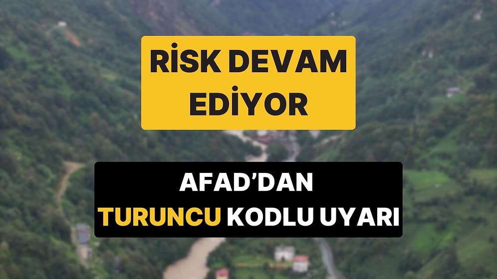 Meteoroloji ve AFAD'dan 4 Kente 'Turuncu' Kodlu Uyarı: Kuvvetli Sağanak Geliyor!