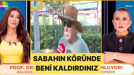 Balıkesir'deki Deprem İçin Röportaj Veren Şener Üşümezsoy Canlı Yayında Çıldırdı