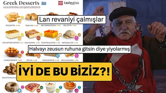 Bi' Yanlışlık Oldu Galiba: TasteAtlas'ın "Yunan Tatlıları" Listesine Tepkiler Çığ Gibi Büyüyor