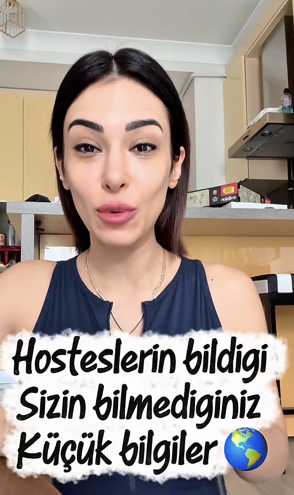 Sosyal medyada "hosteslendiniz" isimli kullanıcı, “hosteslerin bildiği ama yolcuların pek bilmediği küçük detaylar” başlığıyla yayınladığı videoda sık sık duyduğumuz anonsların aslında ne kadar önemli olduğunu anlattı.