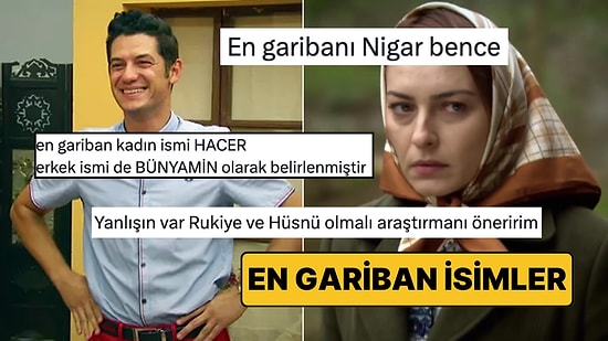 En Gariban Kadın ve Erkek İsimlerini Seçen Sosyal Medya Ahalisi