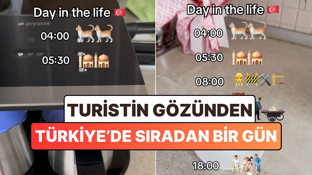 Türkiye'de Geçirdiği Klasik Bir Günde Duyduğu Sesleri Paylaşan Turist