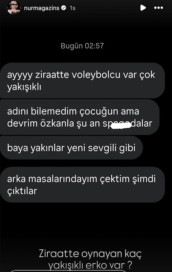 Nur Magazins adlı magazin hesabına gelen bir mesaj, Devrim Özkan'ın yeni bir aşka yelken açtığına dair kafaları karıştırdı.