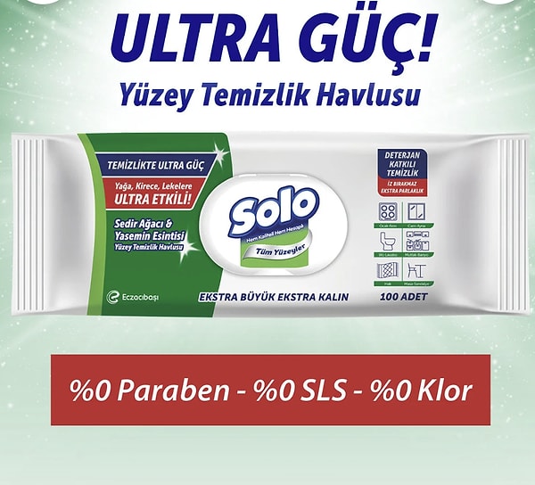 Solo yüzey temizlik havlularında 2 al 1 öde fırsatlarından yararlanın!