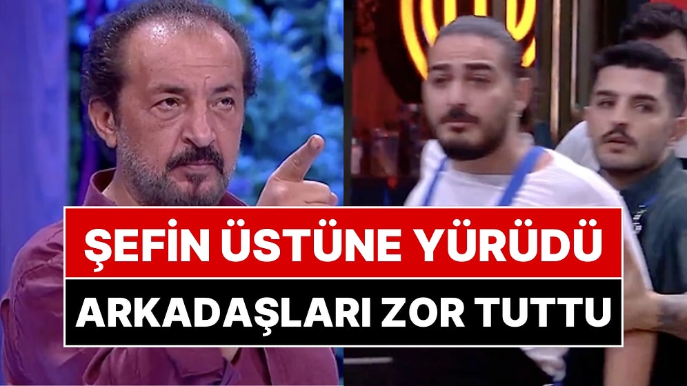 MasterChef'te Gergin Anlar: Mehmet Şef Öfkeden Çılgına Döndü, Stüdyodan Kovduğu Çağatay Üstüne Yürüdü!