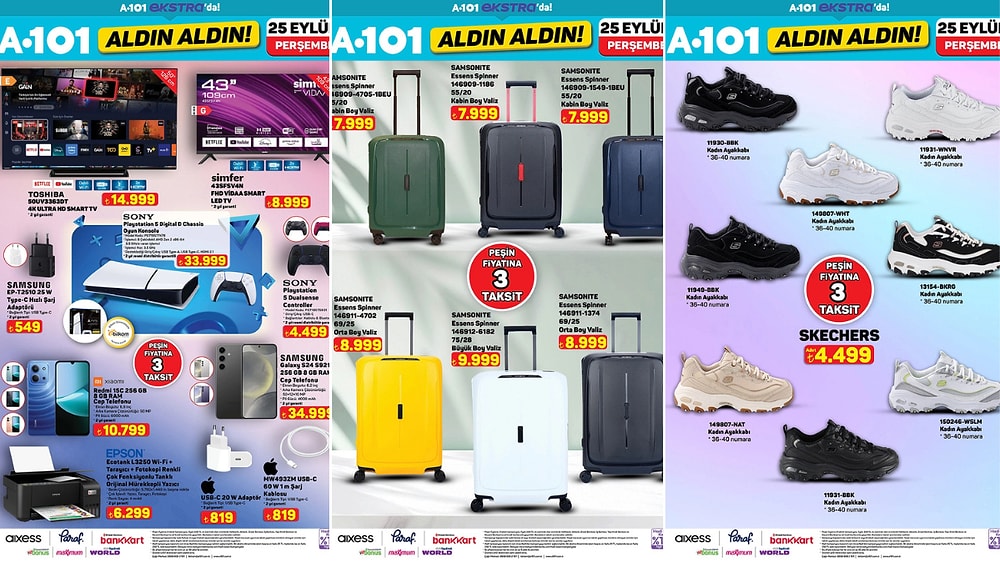 A101'e Sony Playstation 5 Geliyor! 25 Eylül 2025 İnternete Özel Aldın Aldın Kataloğu