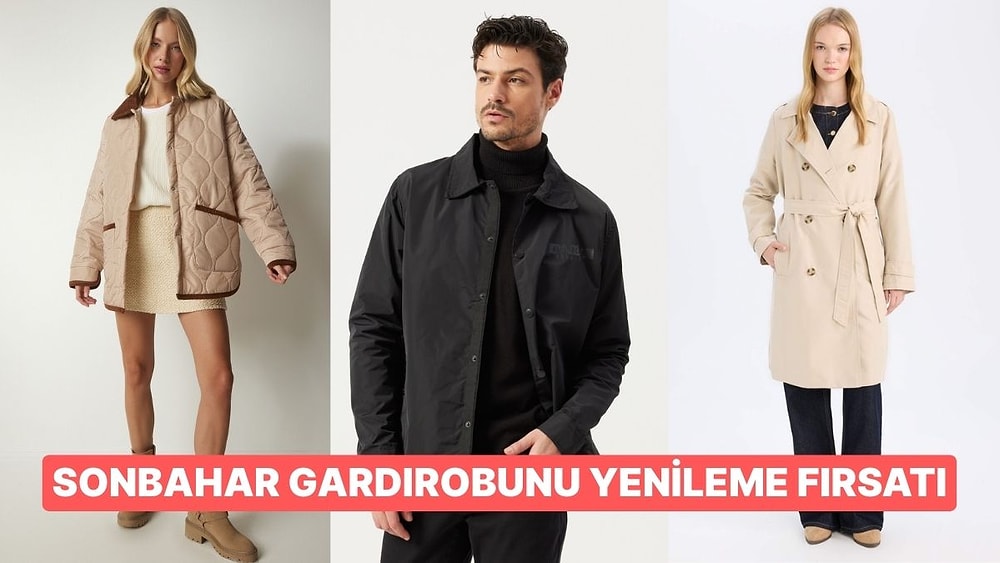 Sonbaharın Kurtarıcısı Trençkot ve Montlarda Öne Çıkan İndirimli Parçalar