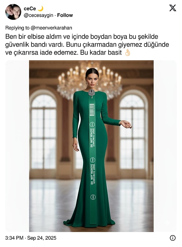 Elbiseye güvenlik bandı👇🏻