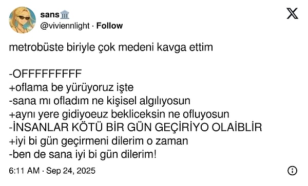 Medeniyet budur!