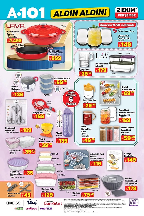 Lava Döküm Basık Tencere 2.499 TL