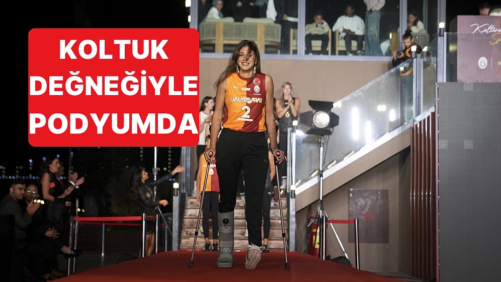 Galatasaray'da İlkin Aydın, Koltuk Değnekleriyle Forma Tanıtımına Çıktı