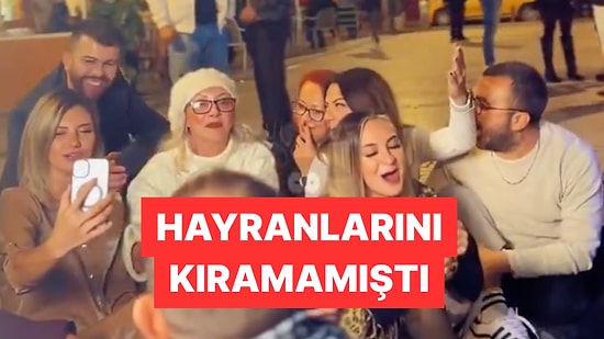 Güllü'nün İzmirli Hayranlarıyla Sokak Ortasında Verdiği Mini Konser Tekrar Hatırlandı