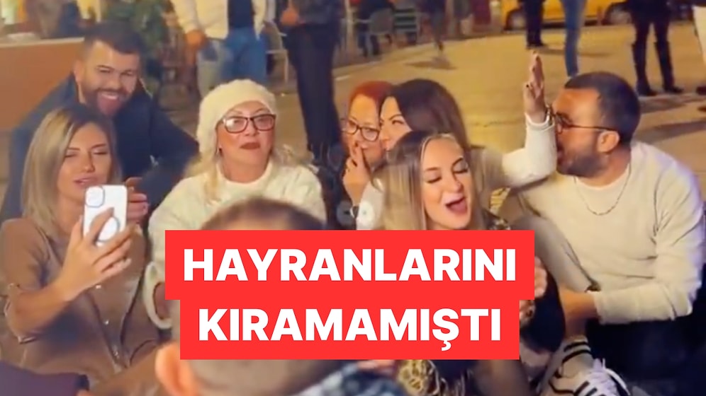 Güllü'nün İzmirli Hayranlarıyla Sokak Ortasında Verdiği Mini Konser Tekrar Hatırlandı