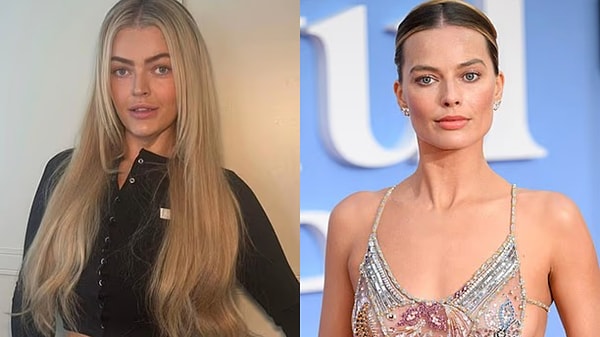 ‘Benzetildiğim ünlü’ akımına Margot Robbie ile katılan Ellie, yorumlarda benzerliğe şaşıran insanların adeta şok yaşadığını söyledi.