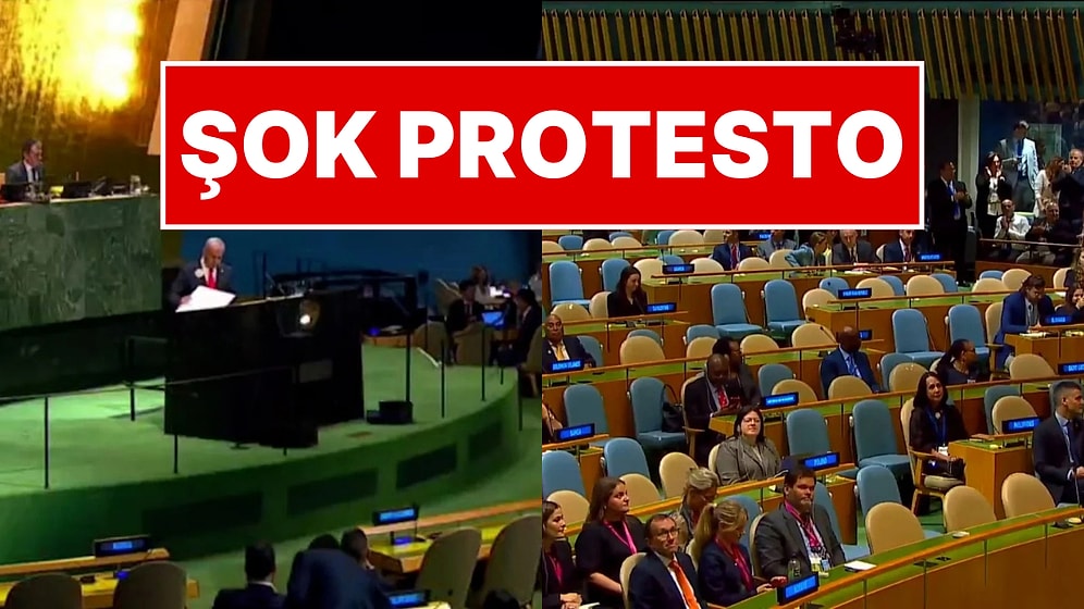 Netanyahu'ya Soğuk Duş! BM'de Şok Protesto: O Konuşunca Salonu Terk Ettiler