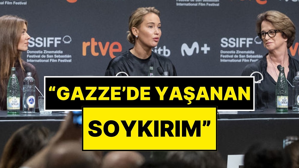 Dünyaca Ünlü Oyuncu Jennifer Lawrence Filistin'de Yaşananlara "Soykırım" Dedi