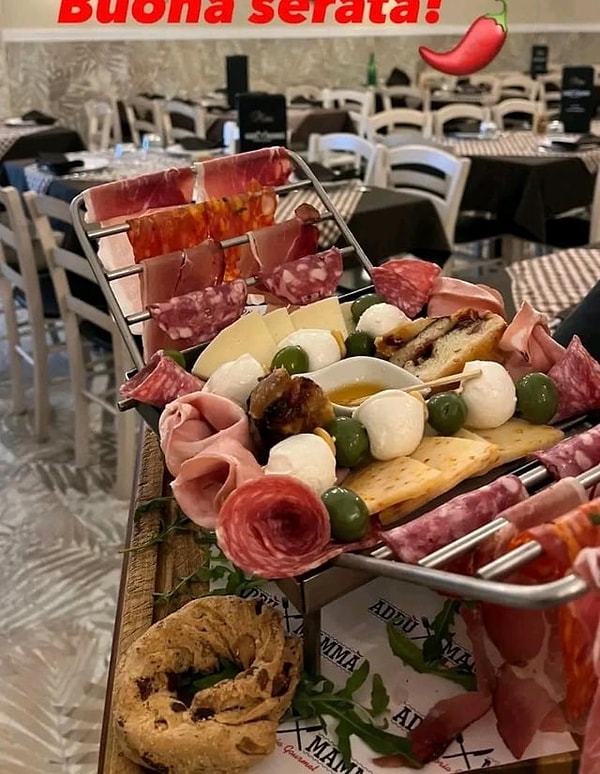 9. Kurutma rafında romantik bir sunum!