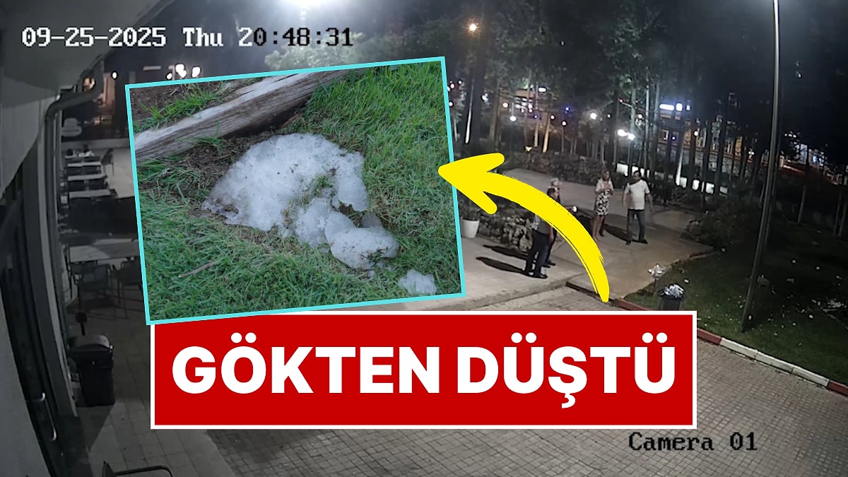 Antalya&apos;da Şaşırtan Olay: Gökten Buz Kütlesi Düştü! Kimse Nasıl Olduğunu Anlamadı
