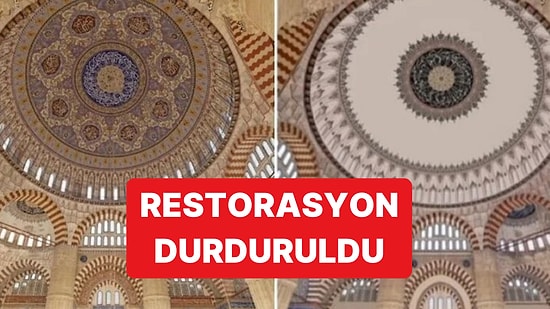 Kamuoyunda Tepkiyle Karşılanan Selimiye Camii'ndeki Restorasyon Durduruldu