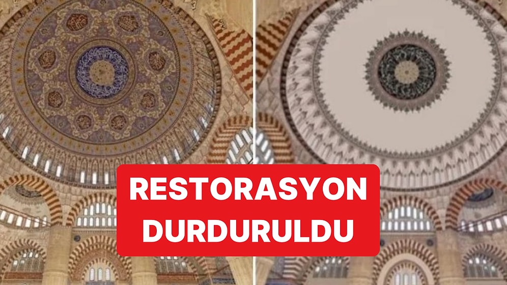 Kamuoyunda Tepkiyle Karşılanan Selimiye Camii'ndeki Restorasyon Durduruldu