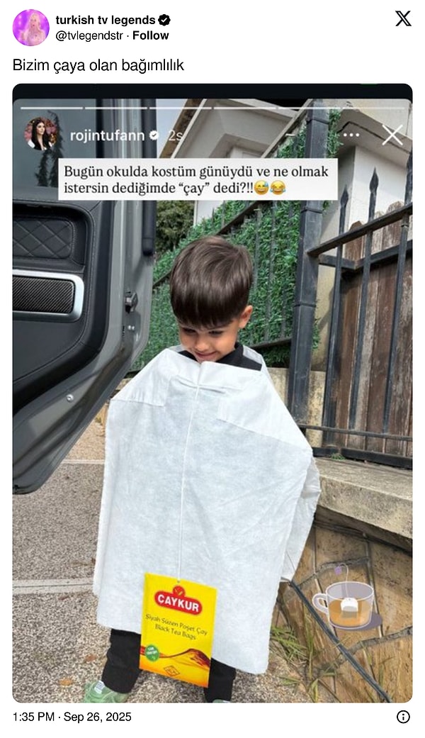Hatırlamışken bir çay molası verelim.