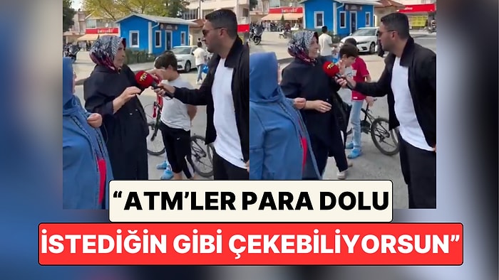 Sokak Röportajında Konuşan Bir Vatandaştan Ekrana Uzun Uzun Baktıran Ekonomi Yorumu: "ATM'ler Para Dolu"