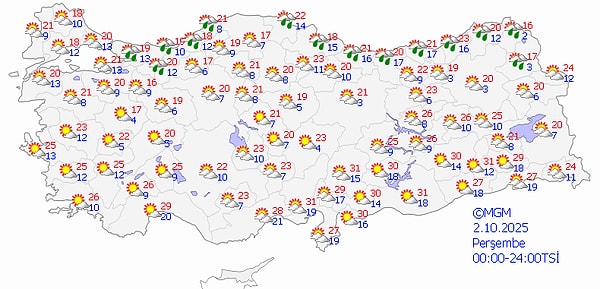 2 Ekim Perşembe