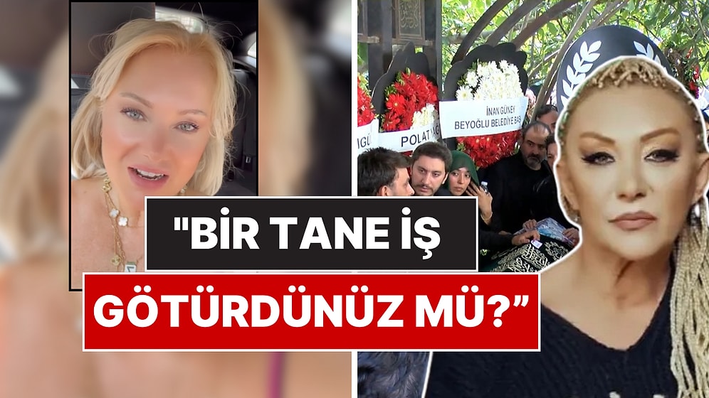 Menajerlere Ateş Püskürdü: Güllü'nün Cenazesine Gönderilen Çelenkler Hilal Cebeci’yi Çileden Çıkardı!