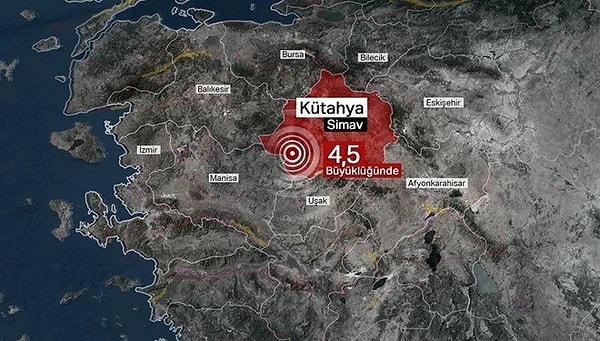 AFAD Deprem Dairesi'nin verilerine göre, Kütahya'nın Simav ilçesinde artçı sarsıntılar devam ediyor.