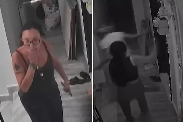 Ancak ortaya çıkan ev içi güvenlik kamerası görüntüleri izleyen herkesin aklında bir soru işareti bırakıyor.