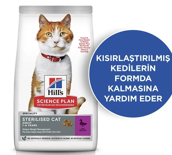 Hills 8+2 Kg Kuru Kedi Mamalarında %44 indirim fırsatı!