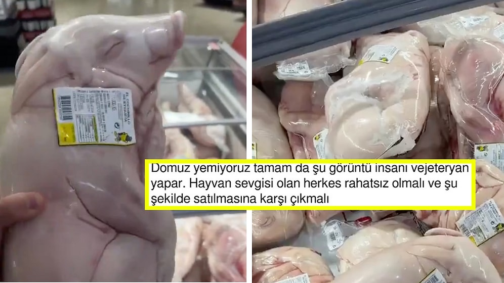 İspanya'da Bir Markette Bütün Halinde Satılan Domuz Sosyal Medyayı İkiye Böldü