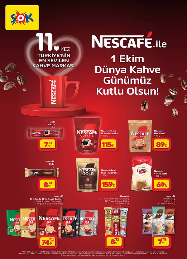 Nescafe ile 1 Ekim Dünya Kahve Günümüz Kutlu Olsun!