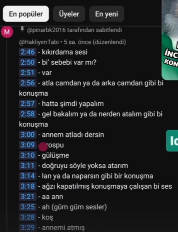 Bir kullanıcı Güllü kızı ve kızının arkadaşının arasında geçen konuşmaların şu şekilde olduğunu iddia etti.