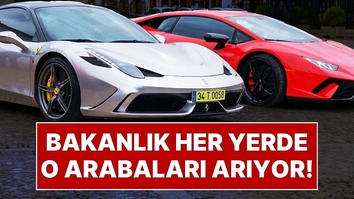 Maliye Bakanlığı Usulsüz Kullanılan "T" Plakalı Ferrarilerin Peşine Düştü