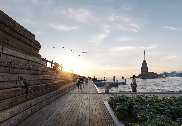 8. Salacak Beach — A break opposite the Maiden's Tower