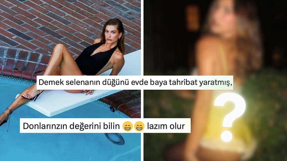 Hailey Bieber'ın İç Çamaşırını Andıran Paris Moda Haftası Kombini X Kullanıcılarına Malzeme Verdi!