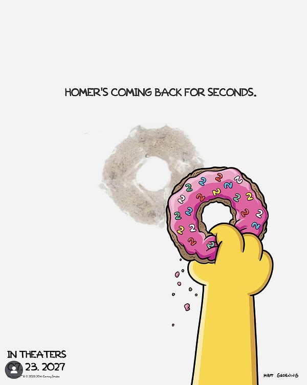 20th Century Studios, Simpsonlar'ın ilgililerini sevindirecek haberi Instagram'da duyurdu.