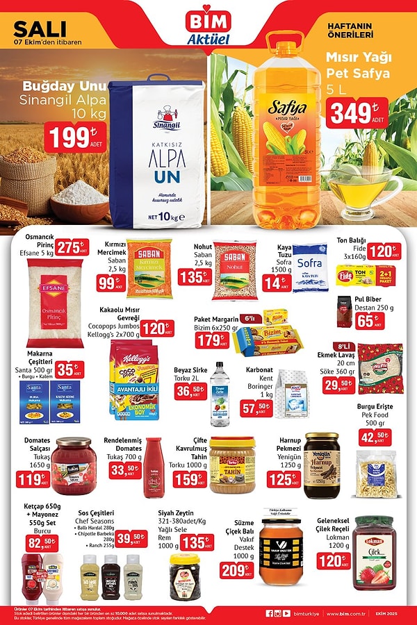 Sinangil Alpa Buğday Unu 10 kg 199 TL