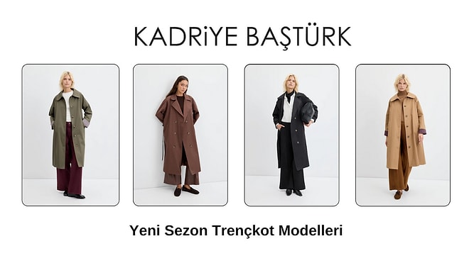 Yeni Sezonda Göz Alıcı Kadın Trençkot Renk Seçenekleri