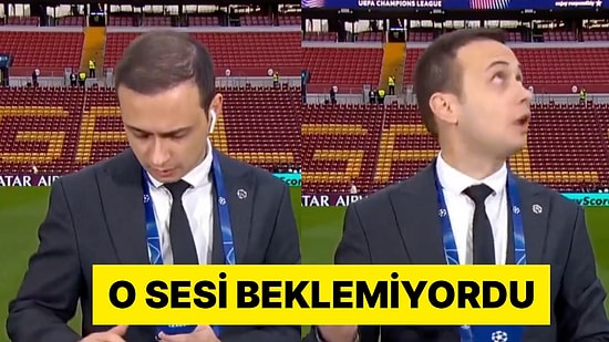 TRT Spor Muhabiri Aniden Çalan Şampiyonlar Müziğine Böyle Tepki Verdi